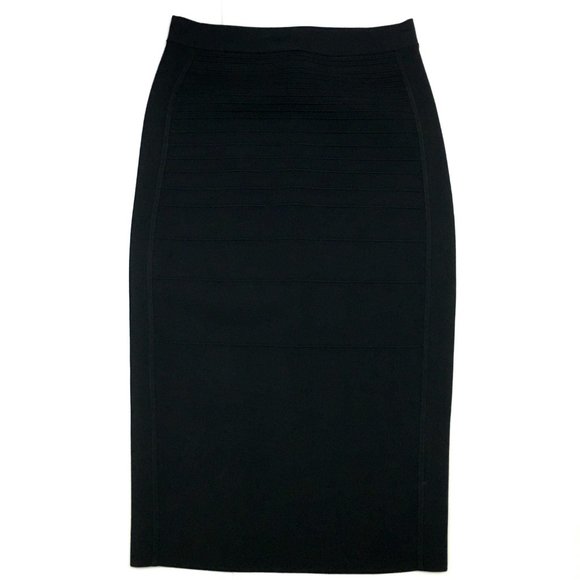 Narciso Rodriguez Black Knit Skirt Size 40 - Picture 3 of 8